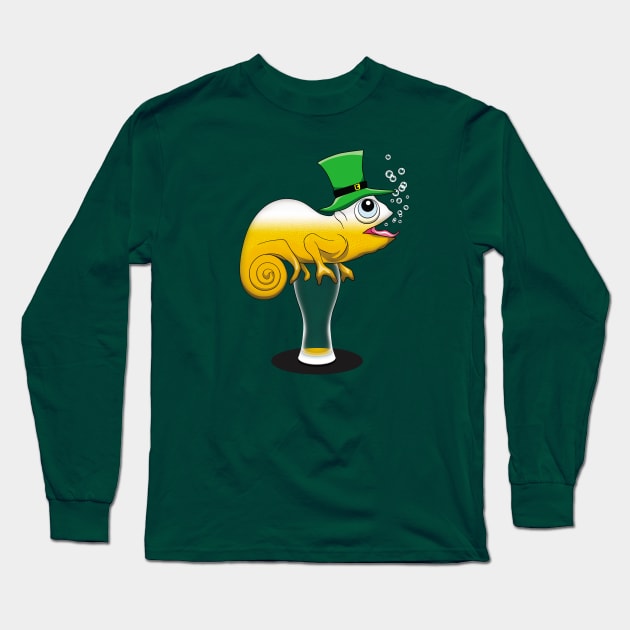 Funny St Patricks day Beer drinking animal Long Sleeve T-Shirt by TMBTM